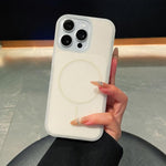Custodia magnetica in silicone per iPhone 16 e 16 Pro