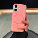 Custodia magnetica in silicone per iPhone 16 e 16 Pro