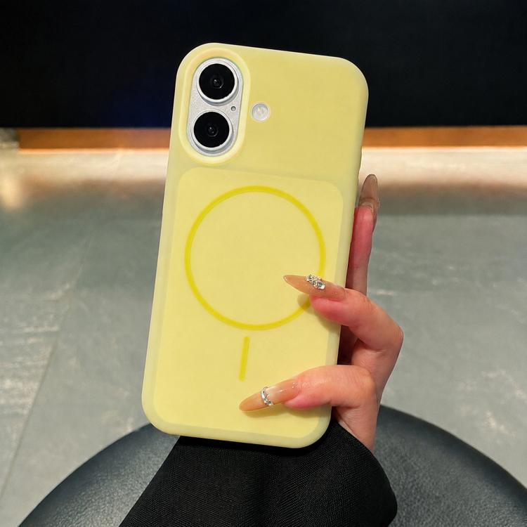 Custodia magnetica in silicone per iPhone 16 e 16 Pro