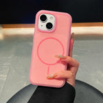 Custodia magnetica in silicone liquido per iPhone 14 e 15