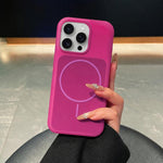 Custodia in silicone liquido magnetica per iPhone 14 Pro e 14 Pro