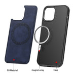 Custodia magnetica in PU e TPU per iPhone 12