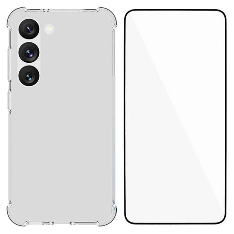 Custodia TPU trasparente antiurto con pellicola per Galaxy S26 FE 5G