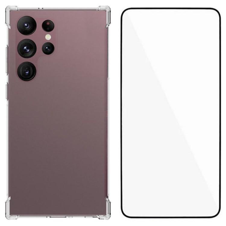 Custodia TPU trasparente antiurto con pellicola per Galaxy S26 FE 5G