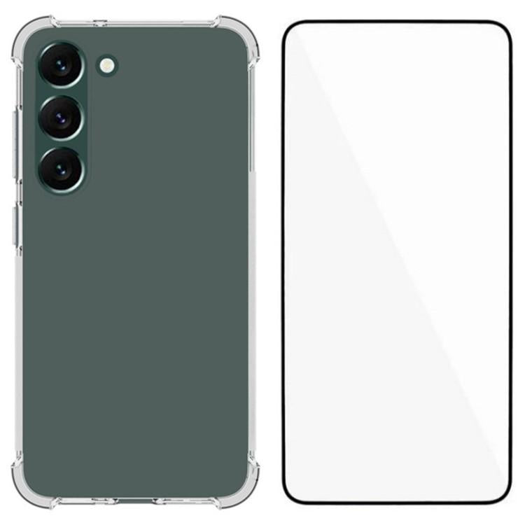 Custodia TPU trasparente antiurto con pellicola per Galaxy S26 FE 5G