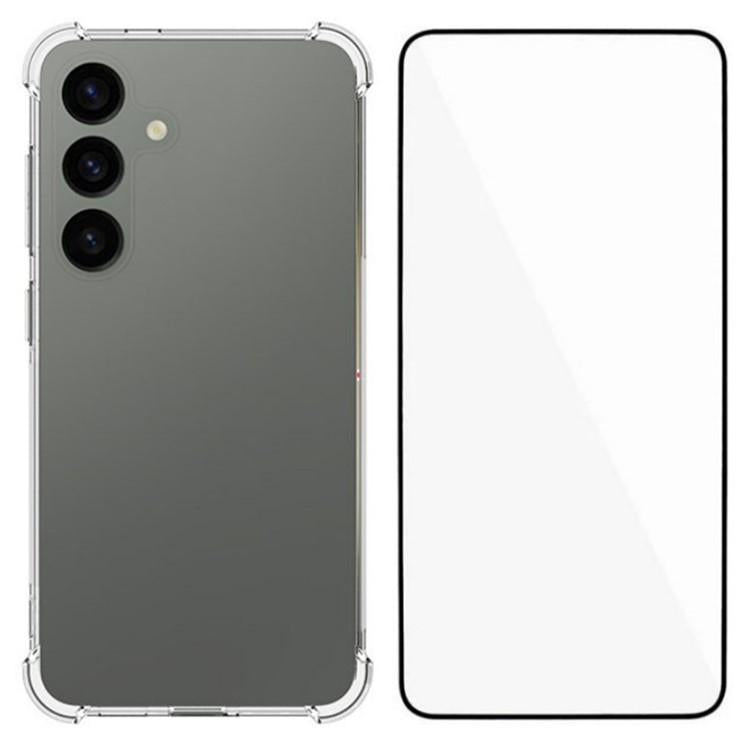 Custodia TPU trasparente antiurto con pellicola per Galaxy S26 FE 5G