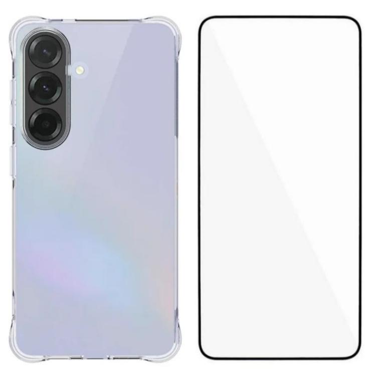 Custodia TPU trasparente antiurto con pellicola per Galaxy S26 FE 5G
