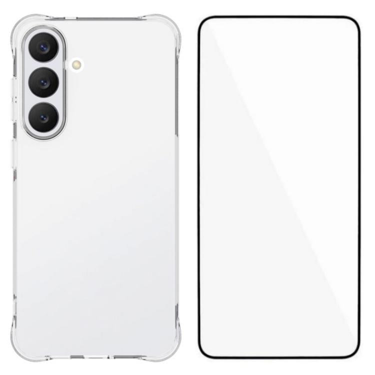 Custodia TPU trasparente antiurto con pellicola per Galaxy S26 FE 5G