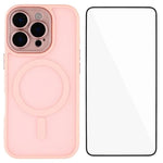 Custodia ibrida PC TPU con vetro per iPhone 16 e 15 Pro Max
