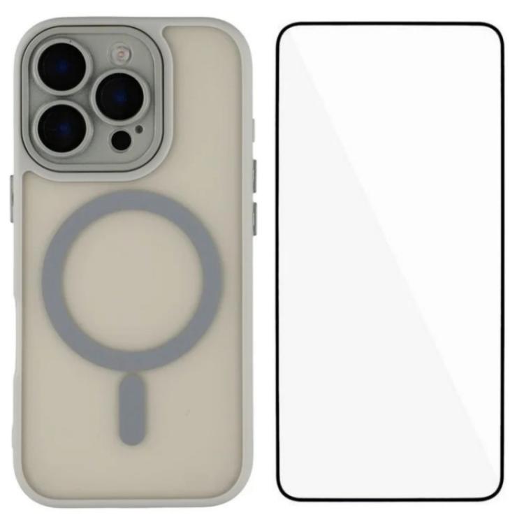 Custodia ibrida PC TPU con vetro per iPhone 13 e 14