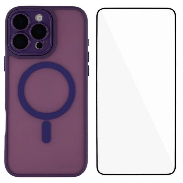 Custodia ibrida PC TPU con vetro per iPhone 13 e 14