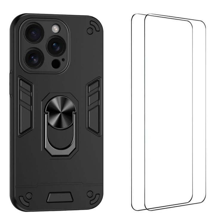 Custodia antiurto WANLONFENG con supporto per iPhone 15 Pro