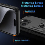 Custodia antiurto WANLONFENG con supporto per iPhone 15 Pro