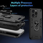 Custodia antiurto WANLONFENG con supporto per iPhone 15 Pro