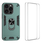 Custodia antiurto WANLONFENG con supporto per iPhone 15 Pro