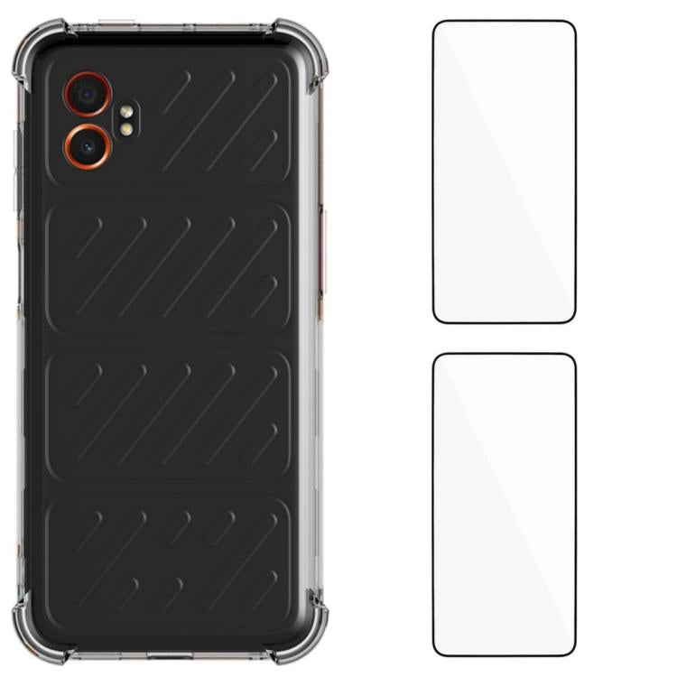 Custodia TPU trasparente antiurto a quattro angoli per Galaxy XCover7 Pro