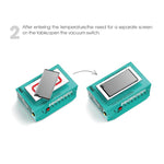 RF4 PEACE Macchina per la separazione di schermi LCD touch screen da 7 pollici per telefoni, con pompa a vuoto integrata, EU Plug, US Plug
