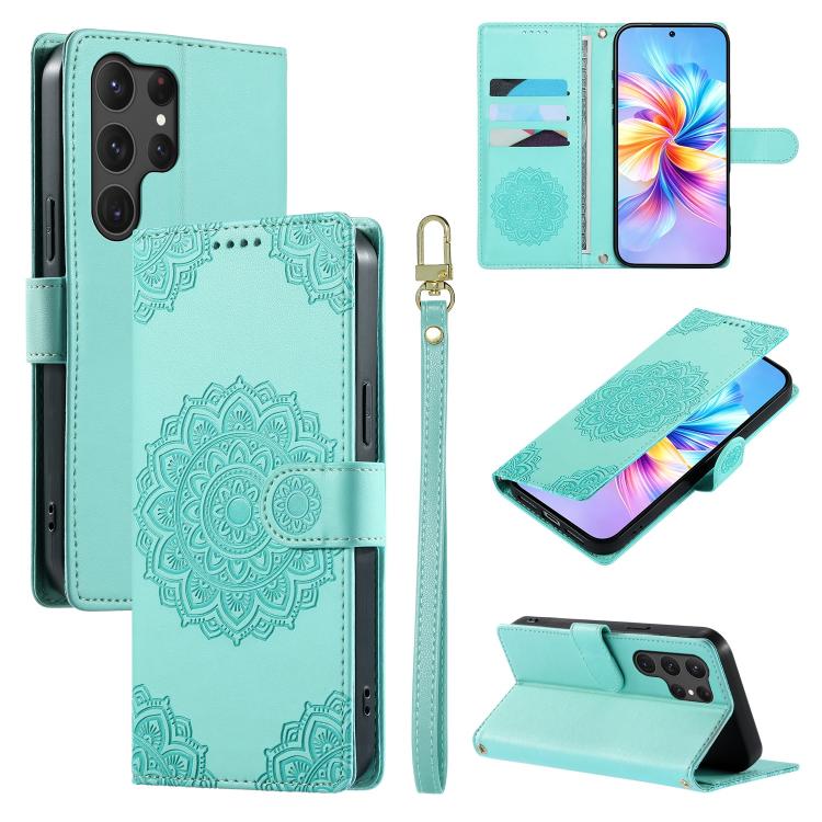 Custodia in ecopelle con cinturino e chiusura magnetica per Galaxy S25 Ultra