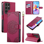 Custodia in ecopelle con cinturino e chiusura magnetica per Galaxy S25 Ultra