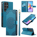 Custodia in ecopelle con cinturino e chiusura magnetica per Galaxy S25 Ultra
