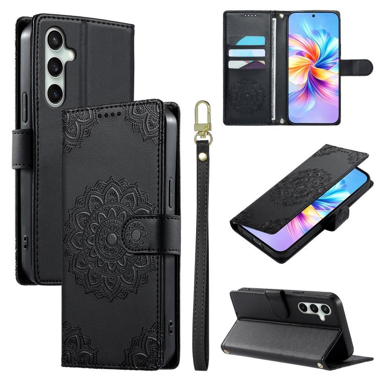 Custodia in ecopelle con cinturino e chiusura magnetica per Galaxy S25 Ultra