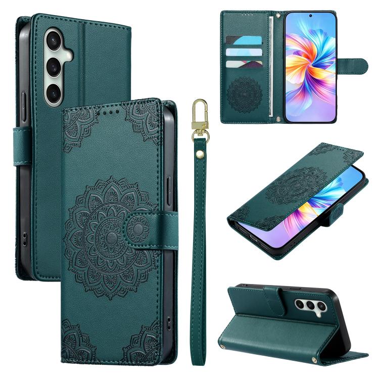 Custodia in ecopelle con cinturino e chiusura magnetica per Galaxy S25 Ultra
