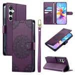 Custodia in ecopelle con cinturino e chiusura magnetica per Galaxy S25 Ultra