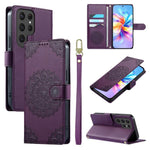 Custodia in ecopelle con cinturino e chiusura magnetica per Galaxy S23 FE, Ultra