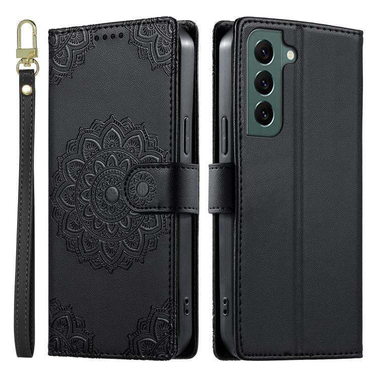 Custodia in ecopelle con cinturino e chiusura magnetica per Galaxy S22+, S22 e