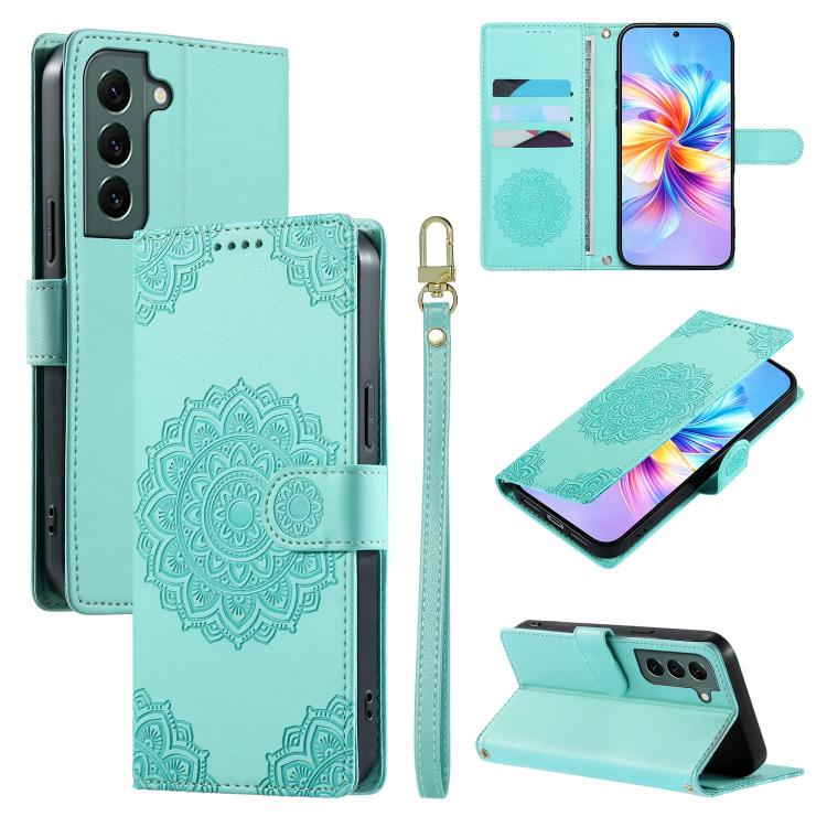 Custodia in ecopelle con cinturino e chiusura magnetica per Galaxy S22+, S22 e