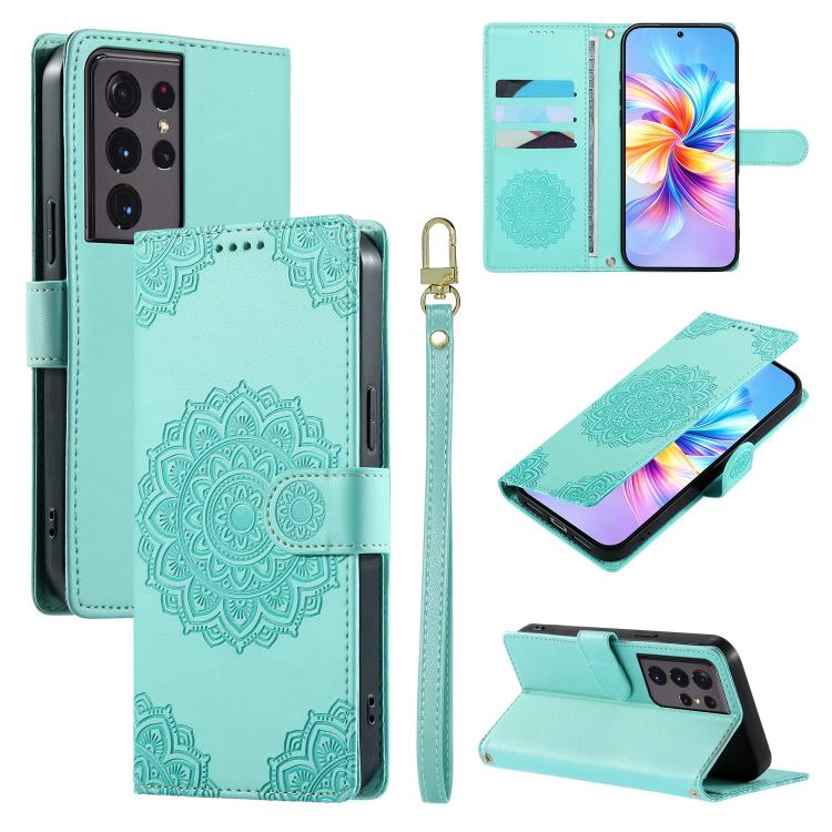 Custodia in ecopelle con cinturino e chiusura magnetica per Galaxy S21, S21+ e