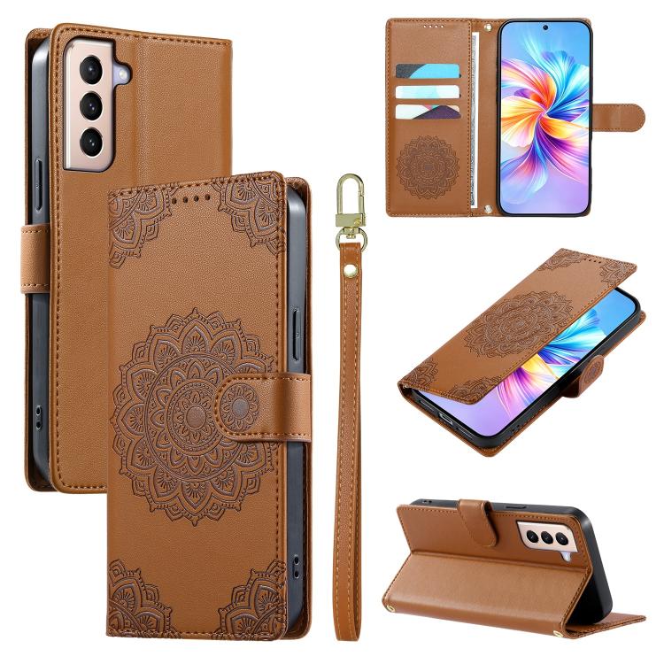 Custodia in ecopelle con cinturino e chiusura magnetica per Galaxy S21, S21+ e