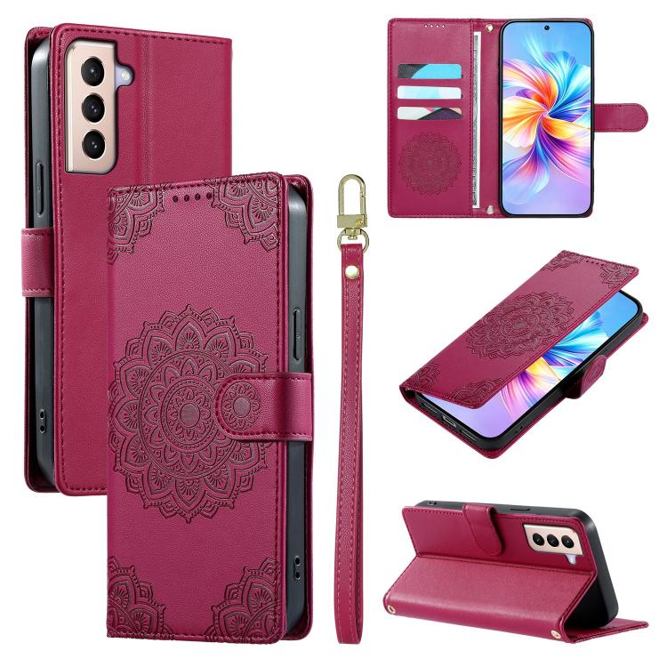 Custodia in ecopelle con cinturino e chiusura magnetica per Galaxy S21, S21+ e
