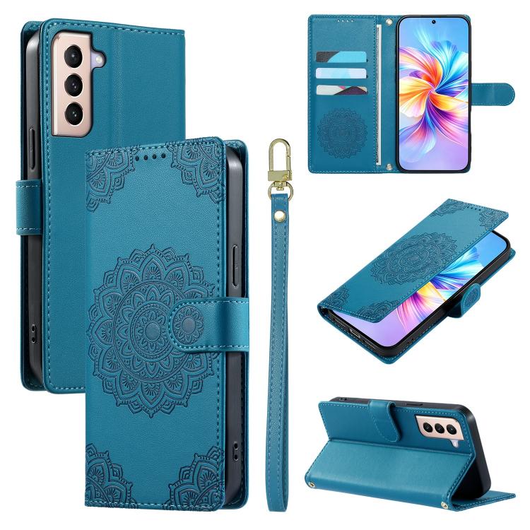 Custodia in ecopelle con cinturino e chiusura magnetica per Galaxy S21, S21+ e