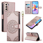 Custodia in ecopelle con cinturino e chiusura magnetica per Galaxy S21, S21+ e
