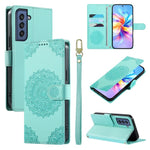 Custodia in ecopelle con cinturino e chiusura magnetica per Galaxy S22+, S22 e