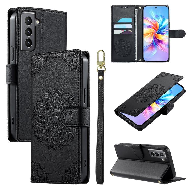 Custodia in ecopelle con cinturino e chiusura magnetica per Galaxy S21, S21+ e