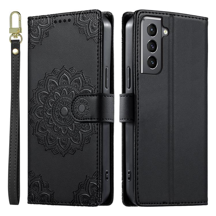 Custodia in ecopelle con cinturino e chiusura magnetica per Galaxy S21, S21+ e