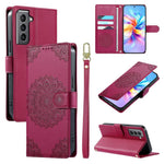 Custodia in ecopelle con cinturino e chiusura magnetica per Galaxy S21, S21+ e