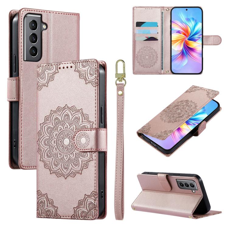 Custodia in ecopelle con cinturino e chiusura magnetica per Galaxy S21, S21+ e