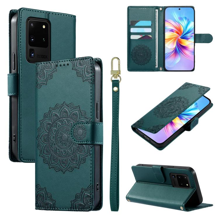 Custodia in ecopelle con cinturino e chiusura magnetica per Galaxy S20 Ultra 5G