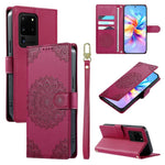 Custodia in ecopelle con cinturino e chiusura magnetica per Galaxy S20 Ultra 5G