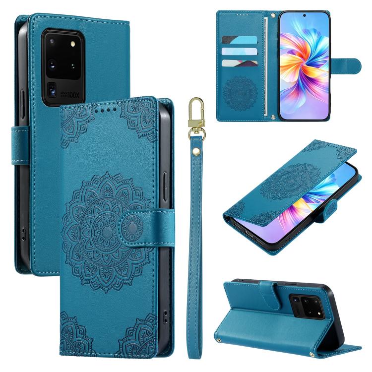 Custodia in ecopelle con cinturino e chiusura magnetica per Galaxy S20 Ultra 5G