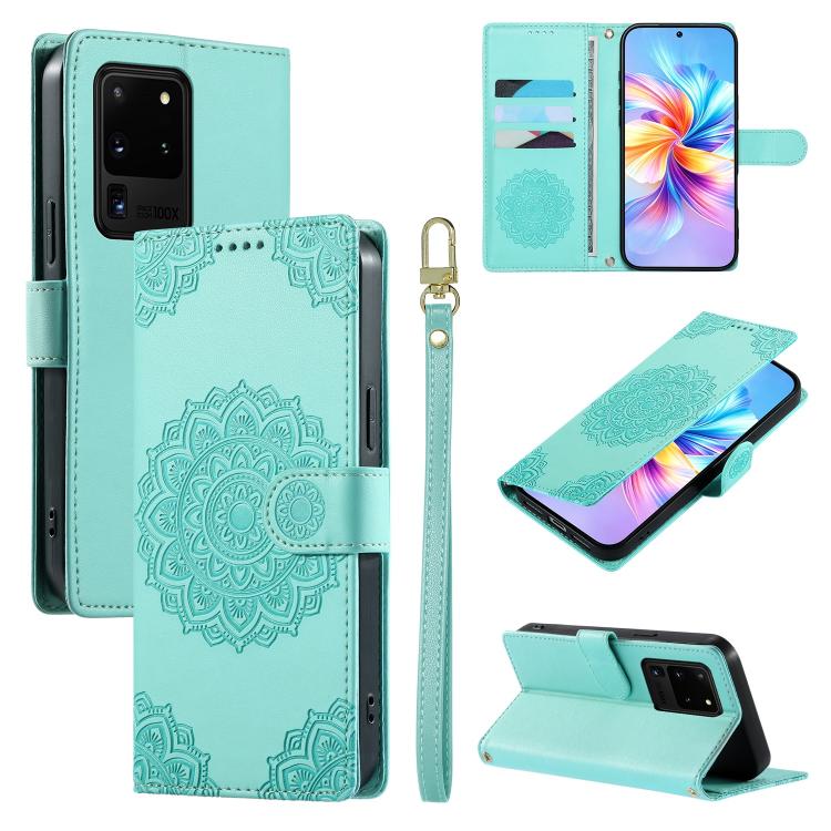 Custodia in ecopelle con cinturino e chiusura magnetica per Galaxy S20 Ultra 5G