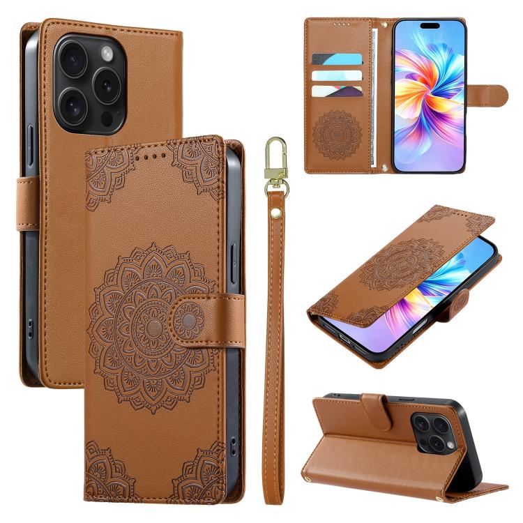 Custodia in ecopelle con cinturino per iPhone 15 Pro Max