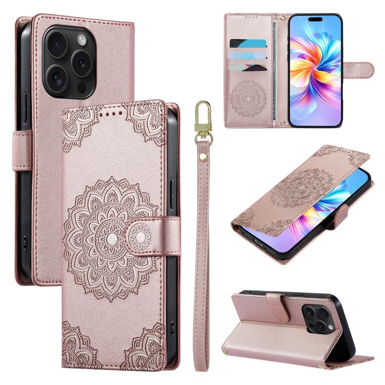 Custodia in ecopelle con cinturino per iPhone 15 Pro Max