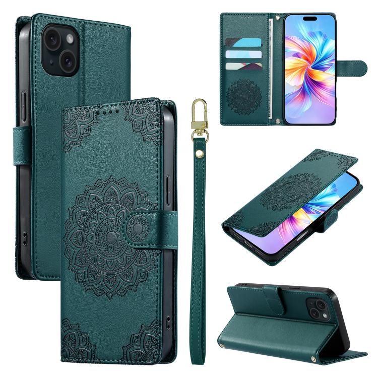 Custodia in ecopelle con cinturino per iPhone 15 Pro Max