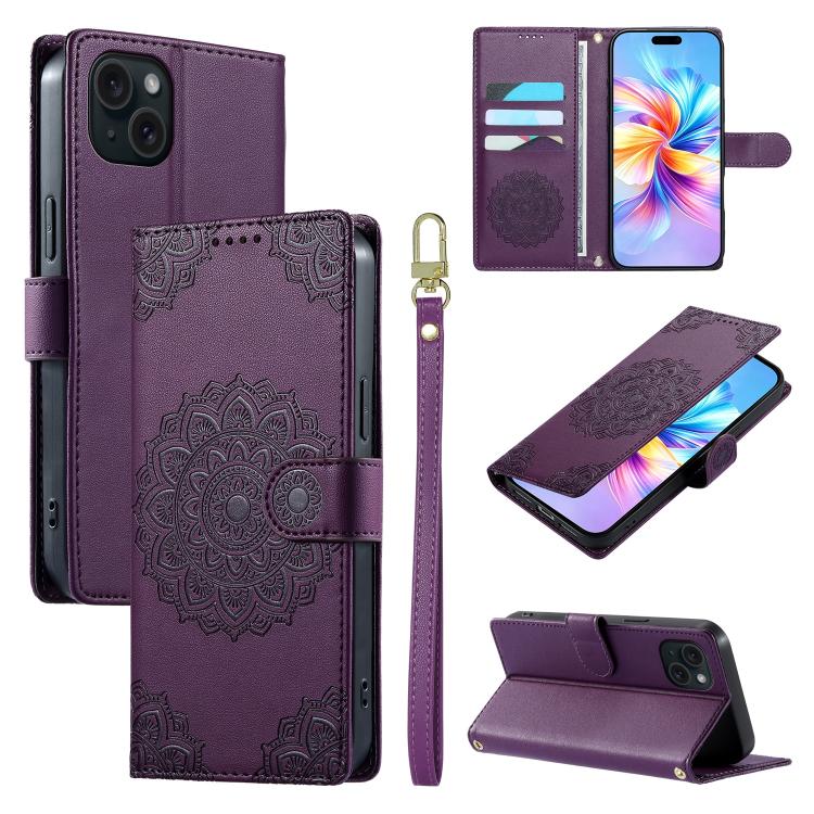 Custodia in ecopelle con cinturino per iPhone 15 Pro Max