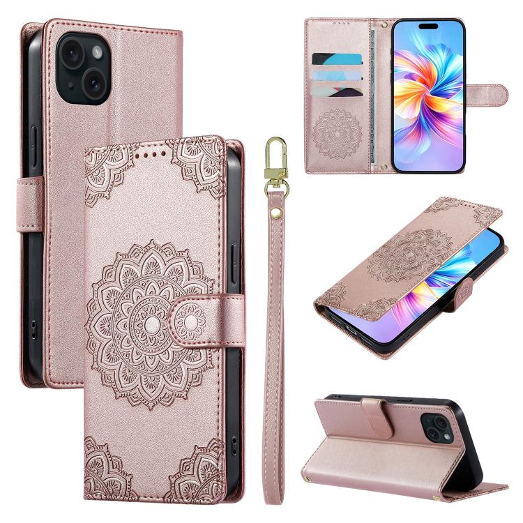 Custodia in ecopelle con cinturino per iPhone 15 Pro Max