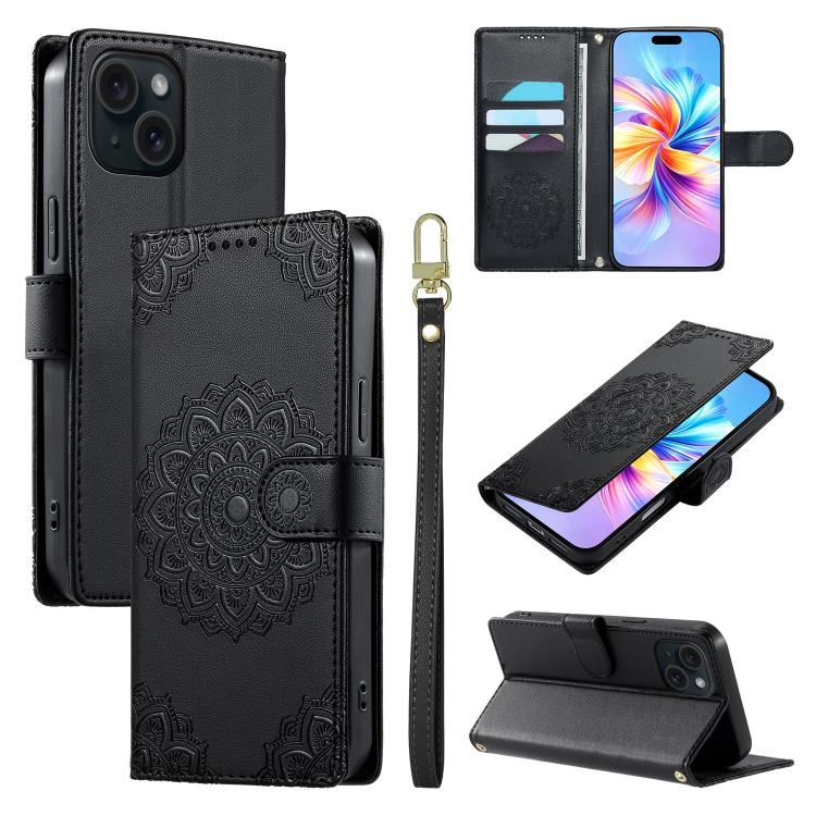 Custodia portafoglio in ecopelle per iPhone 15